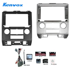 Car Radio Fascia Installation Panel For Ford Escape 2007-2012 Android  2 Din Stereo Mounting Bezel Faceplate Frame Kit