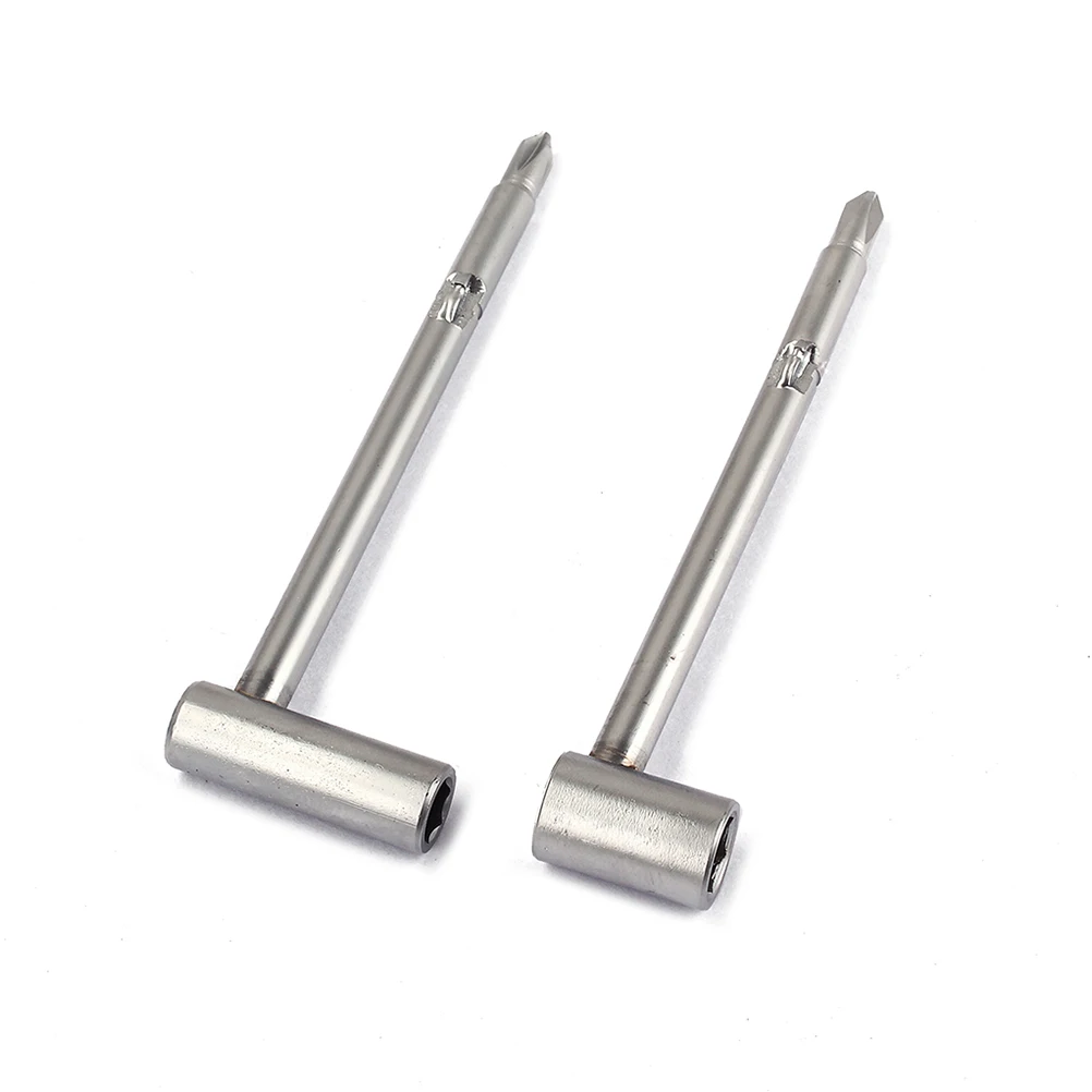 

2 Pcs Long Short Wrench Guitar Truss Rod Regular Ordinary Hexagon Tool Metal for
