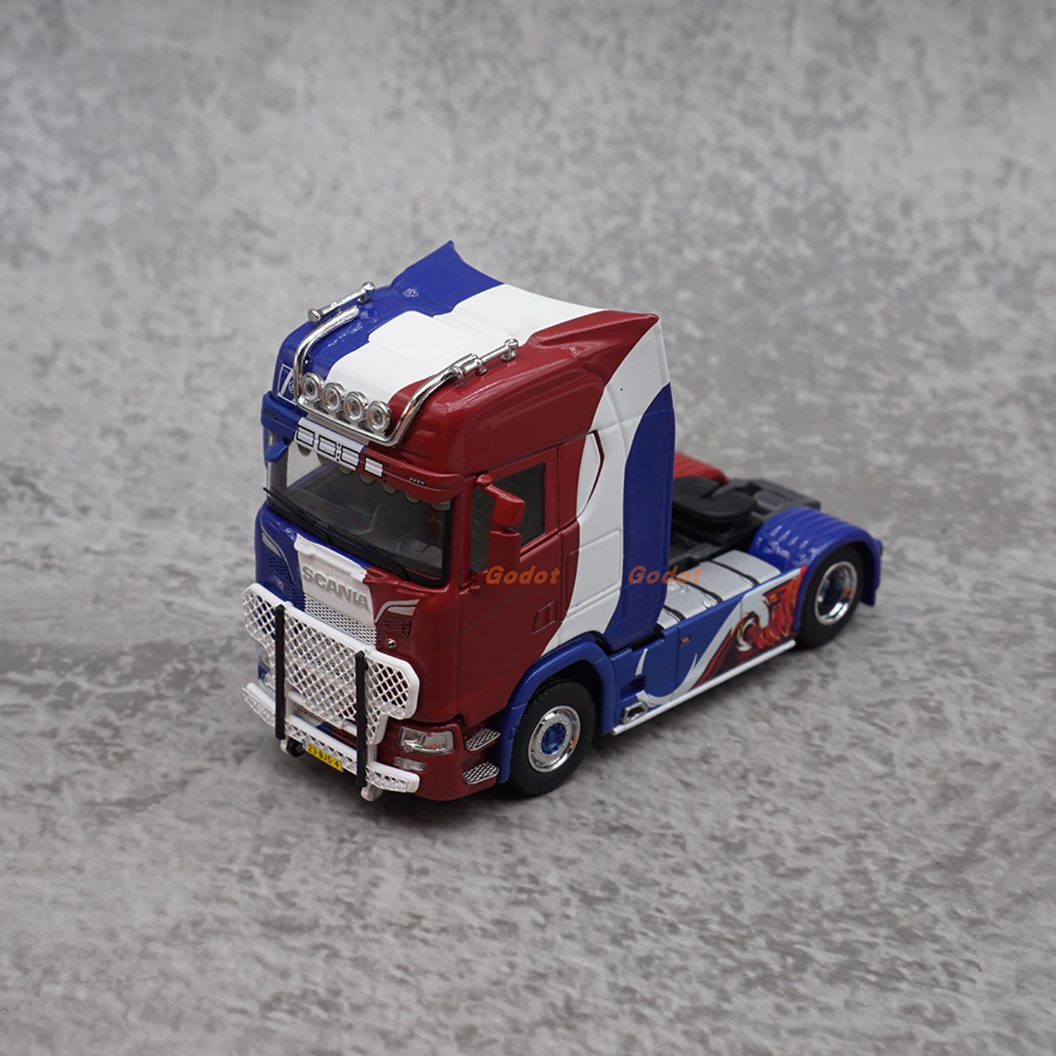 GCD 1:64 Scale Diecast Alloy Scania S730 Transport Vehicle Boy Toys Cars Model Classics Nostalgia Adult Gifts Souvenir Display