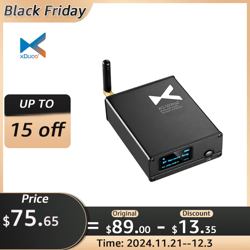 xDuoo XQ50 pro2 Bluetooth Audio Receiver Converter QCC5125 Buletooth 5.1 DAC XQ-50 pro 2 support LDAC PC USB DAC XQ50pro2 v2