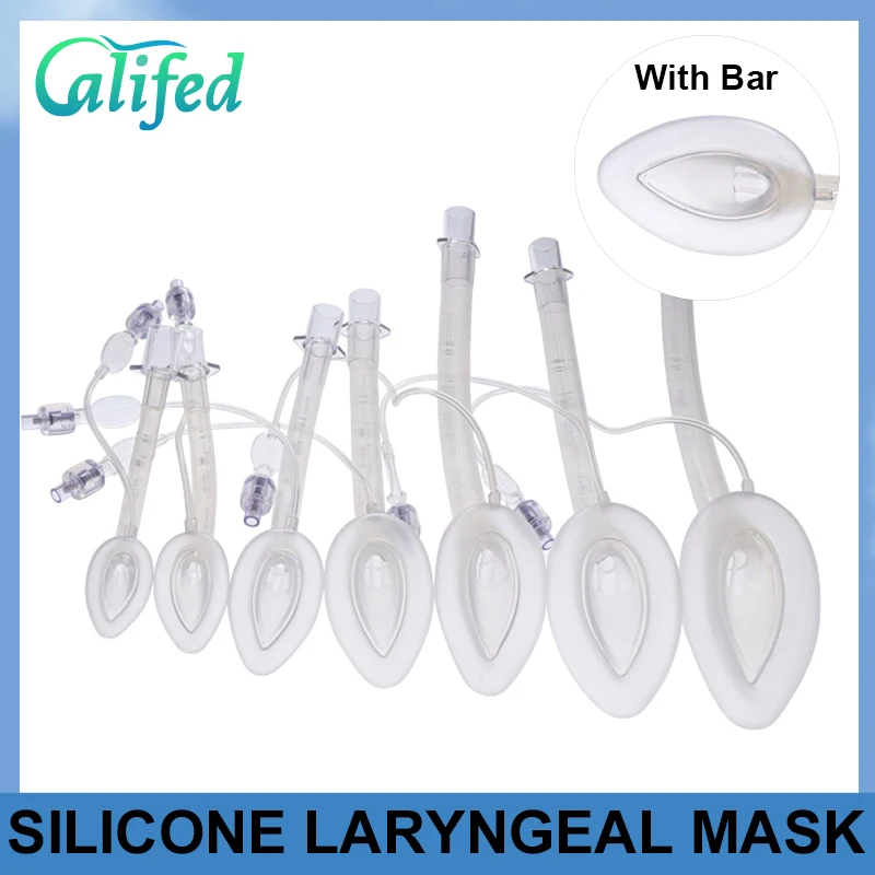 

Califed 10Pcs Disposable Anesthesia Breathing Silicone Laryngeal Mask With Bar Oral Airway Tube High Quality Laryngeal Mask