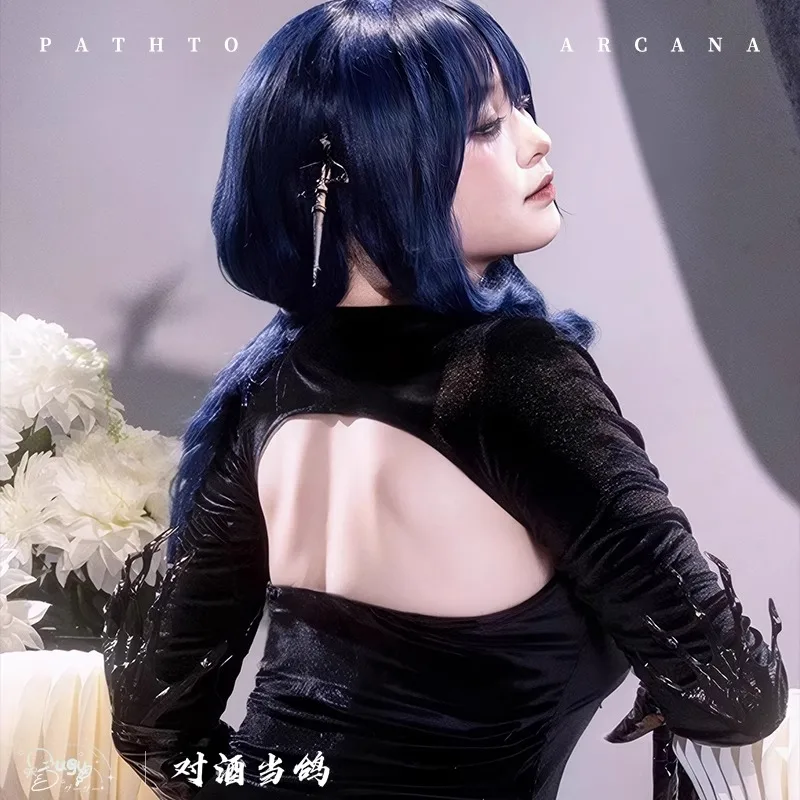 لعبة عكس: أزياء أركانا التأثيرية لعام 1999 فستان أسود مثير زي حفلات الرسوم المتحركة للنساء ملابس لعب الأدوار في الهالوين