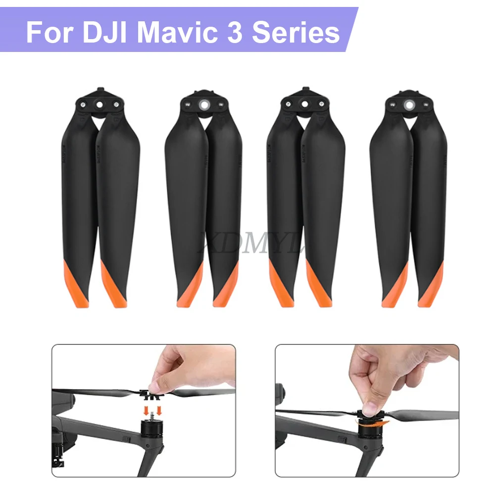 For DJI Mavic 3/Pro/Classic/3T/3E/3M Quick Release Foldable Props Blade Light Weight Screw Wing Replacement Drone Accessories