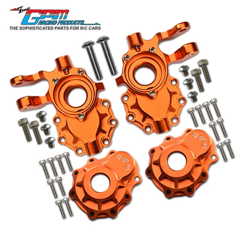 GPM アルミフロントナックルアーム 1/10 TRX4 ディフェンダートレイルクローラー用-82056-4