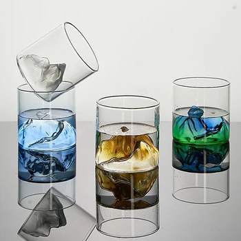 일본 3D 산악 위스키 유리, 빙하 바위 안경 컵, 와인 텀블러 Best5 일본 3D 산악 위스키 유리, 빙하 바위 안경 컵, 와인 텀블러 Best5