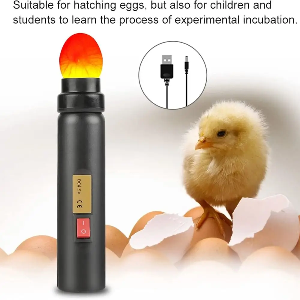 Portable Low-temperature Light Egg Candler Universal Easy Monitoring Egg Light Handheld Egg Inspection Tool Home Hatching
