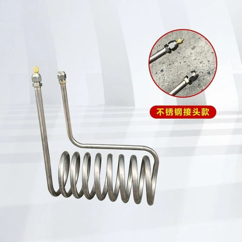 1 refrigeration seafood fish pond titanium tube chiller pure titanium heat exchanger evaporator fish tank titanium tube