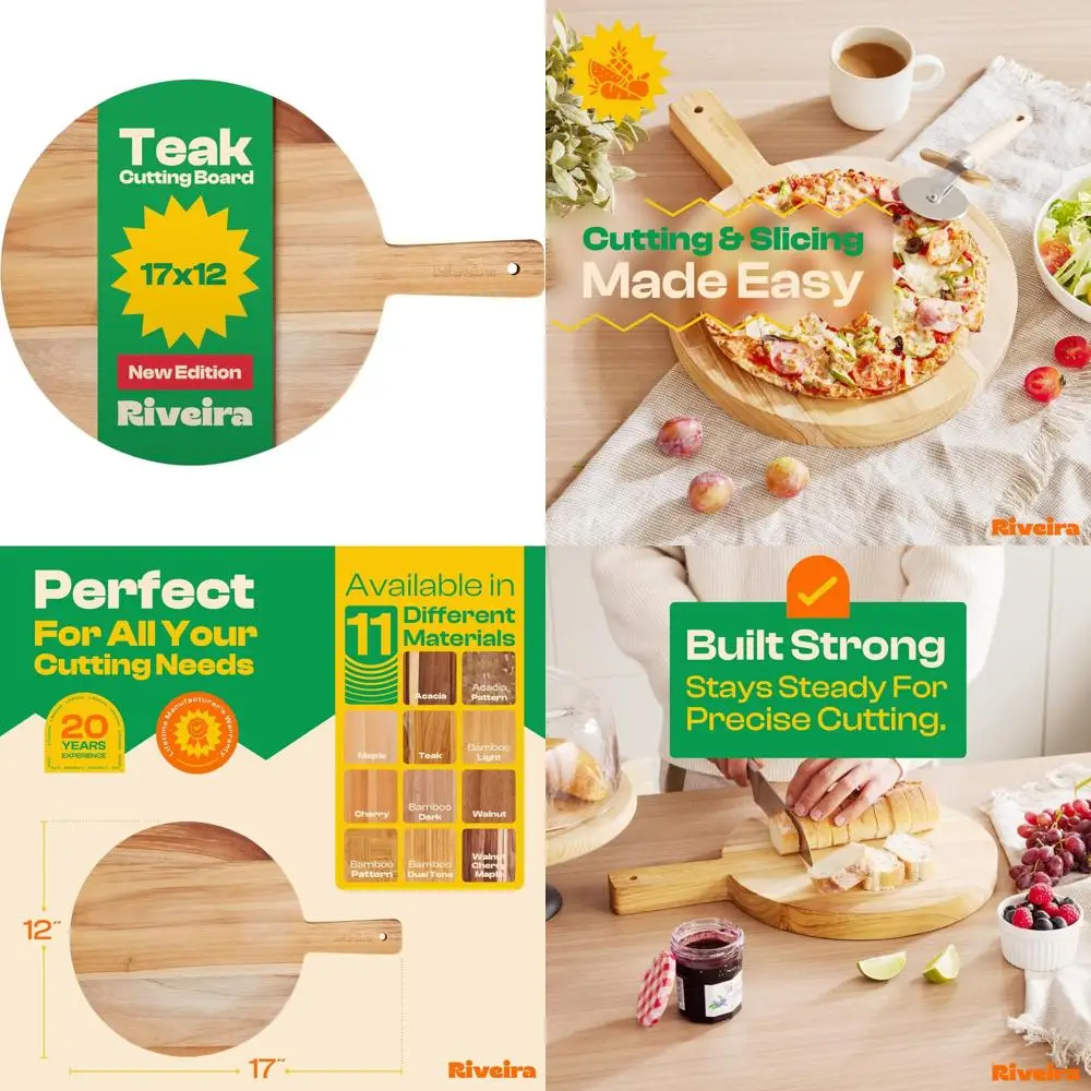 

Роскошная разделочная доска из тикового дерева: натуральная кухонная декоративная разделочная доска премиум-класса для приготовления гурманов