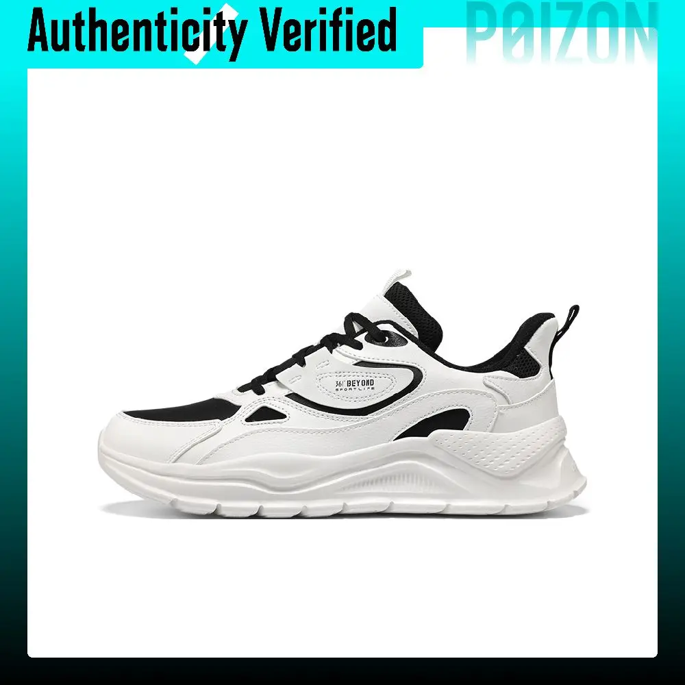 361° Life Collection Fleece lined Thermal Low top Casual Shoes Men's Black White 672336704BF-2
