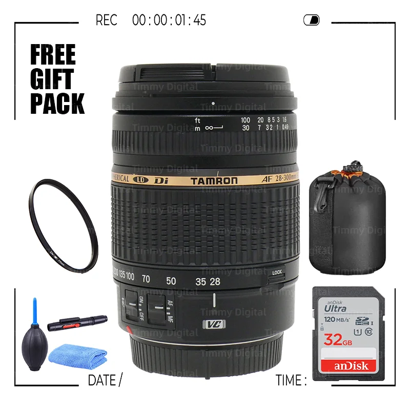 

Tamron AF 28-300mm F3.5-6.3 XR Di VC MacroZoom Lens (A20)