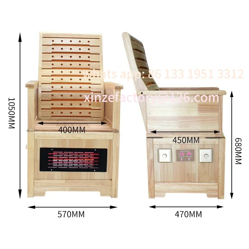 Sentado en una silla de moxibustión, asiento multifuncional en una cabina de moxibustión, sentado en una silla de moxibustión para húmedo y seco.