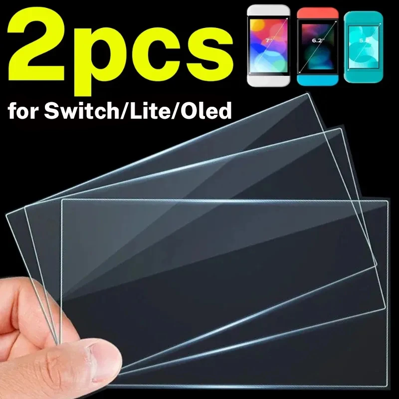 2/1 szt. Szkło ochronne na ekran do przełącznika Nintendo przezroczysta folia ochronna do przełącznika Nintendo Lite/przełącznik szkło ekranu Oled