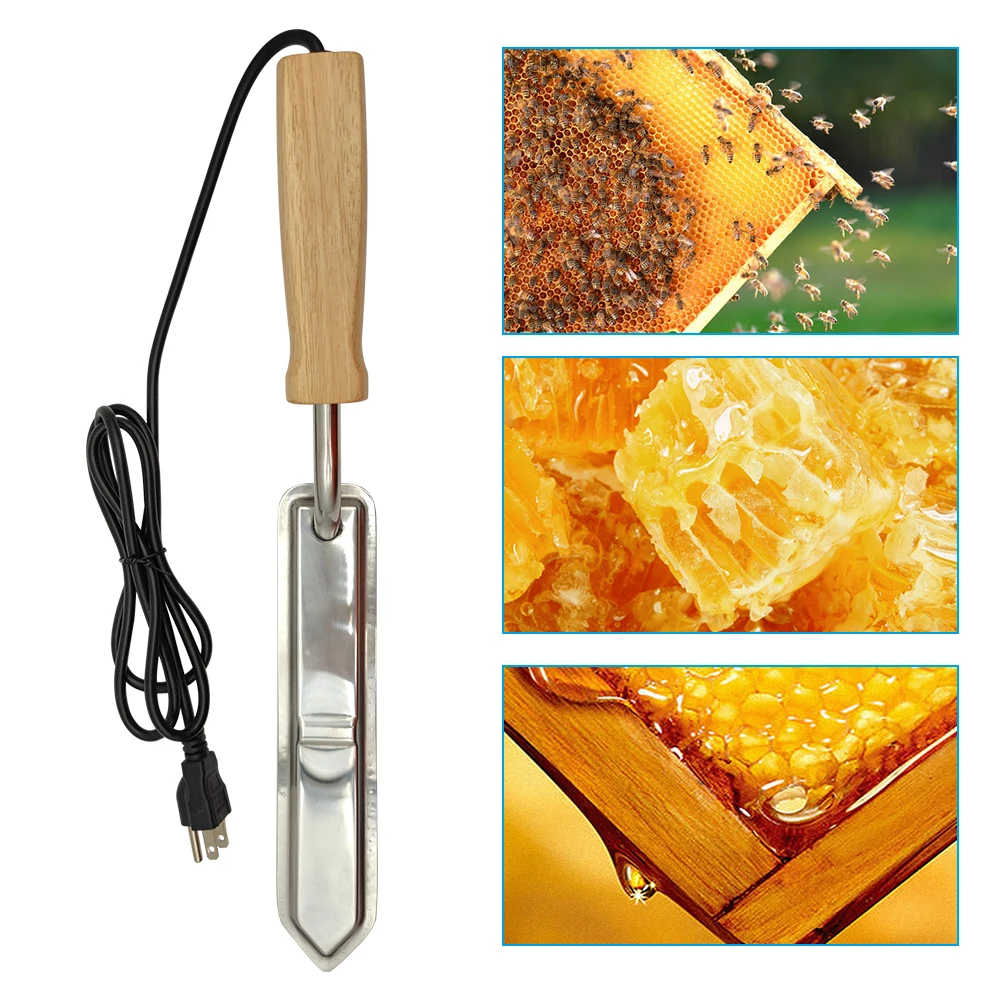 1PC Beekeeping Electric Cut Honey Knife Honey Cutter Beehive Beekeeping Equipment Heats Up Quickly Cutting EU/AU/US/CN Plug