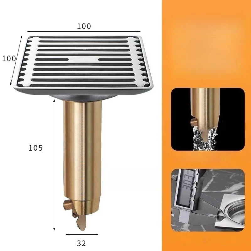 304-stainless-steel-odor-proof-floor-drain-extended-waterproof-pipe-bathroom-shower-40-pipes-50-pipes-75-pipes