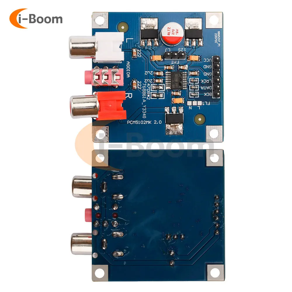 Dc 5V ~ 10V Pcm5102/Pcm5102a Dac Decoder Board I 2S Ingang 32bit 384K Audio Decoder Module 3.5Mm Connector Output
