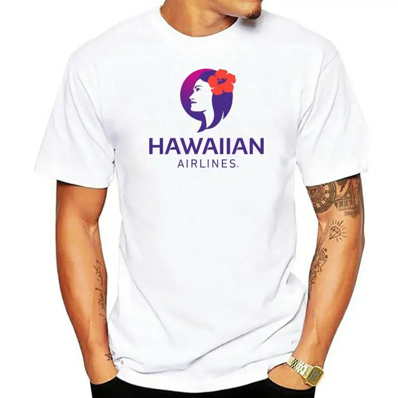 Hawaiian Airlines Retro Aeroplane Boac Pan Am T Shirt Harajuku Hip Hop Tee Shirt