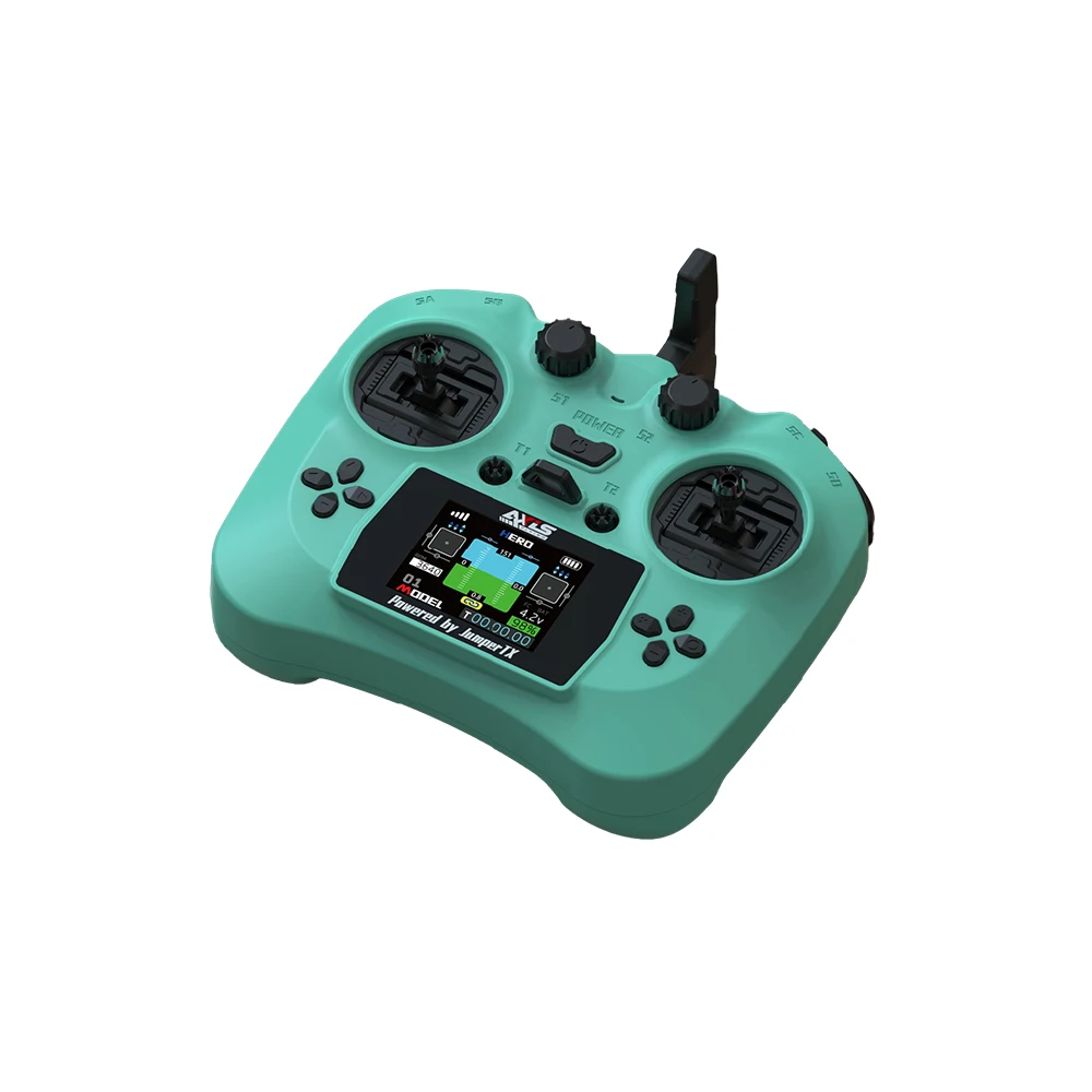 Axisflying Baru 2025 Pengendali Jarak Jauh Pintar Layar Warna HD Pemancar Sensor Hall Gimbal ELRS 2.4G 100MW 12CH