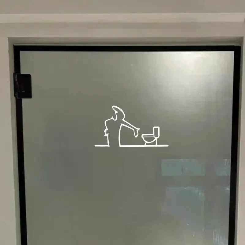 ملصق سيارة فني بسيط من La Linea ممتص للصدمات ونافذة الباب مع تصميم شخصية كرتونية لتزيين المنزل والسيارة