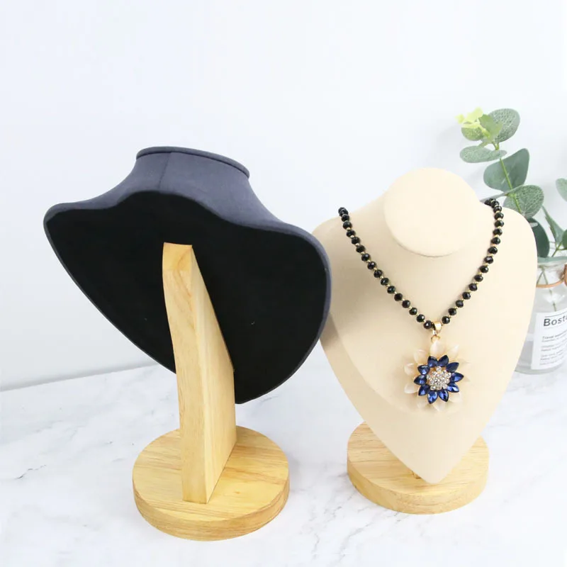 

Fashion European and American Style Beech Neck Model Jewelry Necklace Display Stand Jewelry Rack Display Props