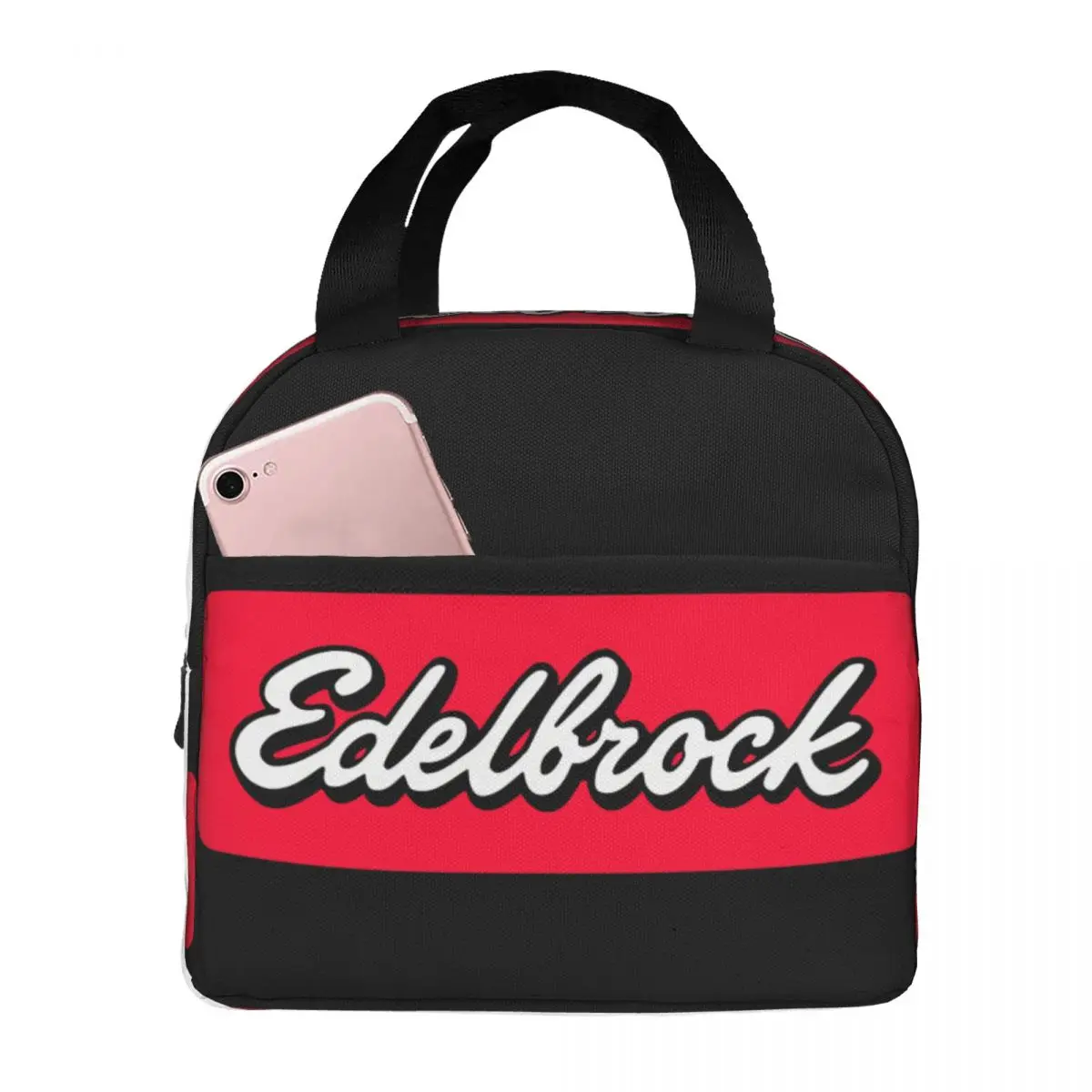 

Edelbrock Logo Lunch Bag Unisex Portable Cooler Insulated Lunch Box Food Bento Box