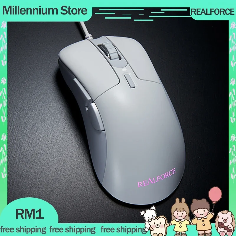 realforce mouse capacitor estatico chaves leve duravel pc laptop mac acessorio pmw3360 12000dpi rm1 01