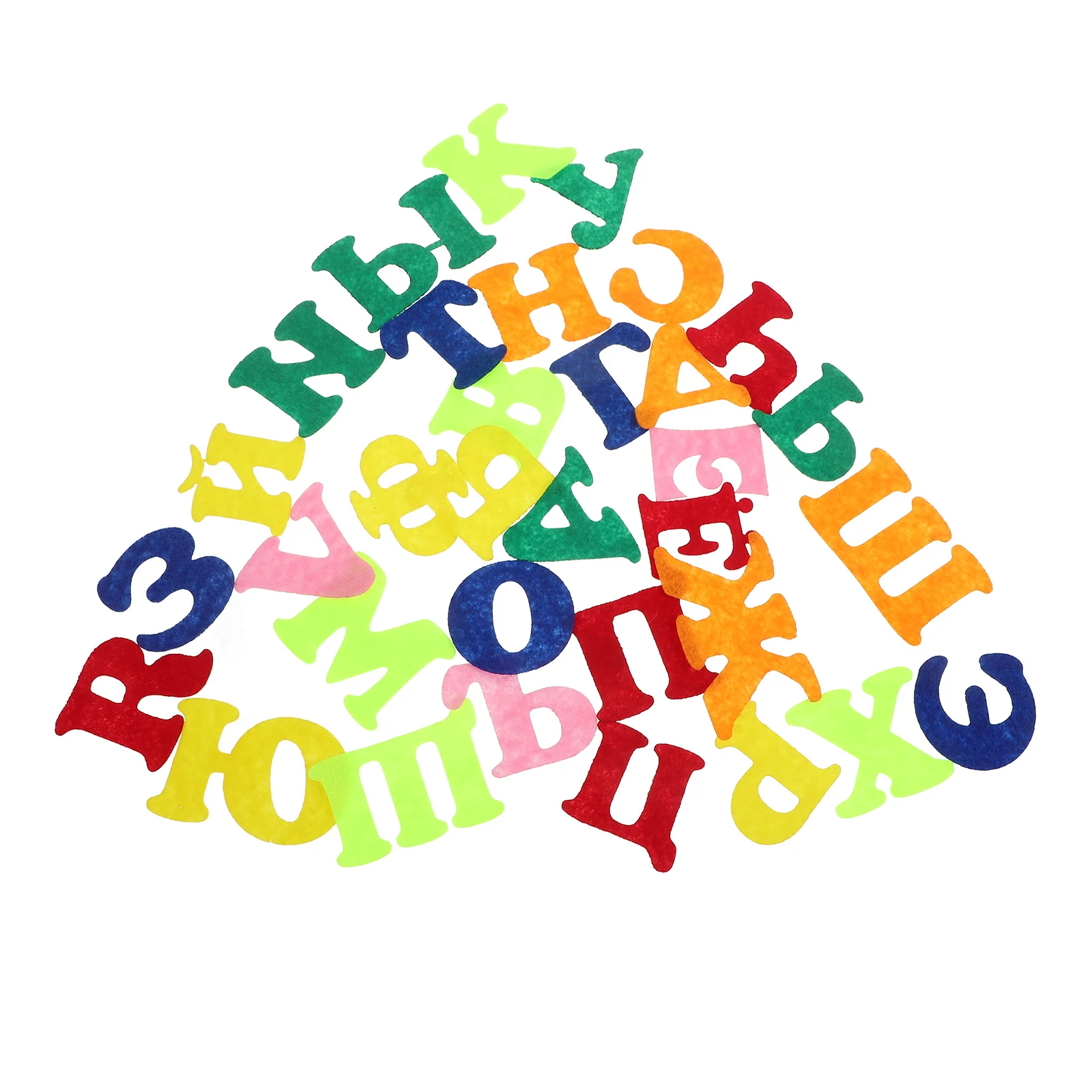 1Set Russian Alphabet Felt Stickers Nonwoven Fabric Early Learning Wall Decoration for Preschool Classroom Letters