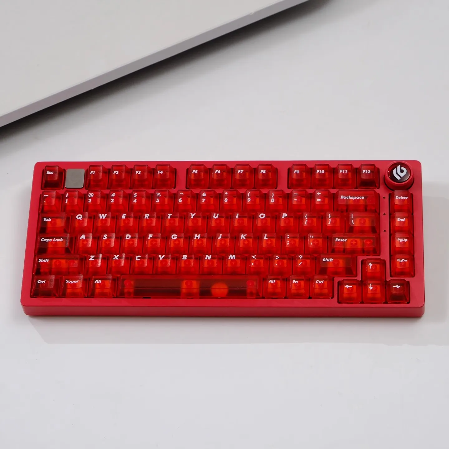 114 Keys Aifei Transparent Keycaps PC Cherry Profile Red Crystal Clear Keycap Set Fit for Cherry Mx Switches Mechanical Keyboard