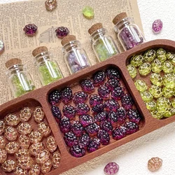 6 Pieces 10 * 14mm Glass Fun Grape Beads DIY Makes Fashionable Jewelry Necklace, Bracelet, Hair Accessories Material Science