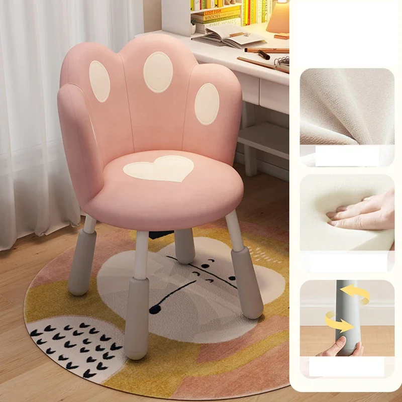 Child Cute Chair Room Stool Height Adjustable Eating School Furniture Girls Children Seats Kids Silla Infantil Design Study JGY