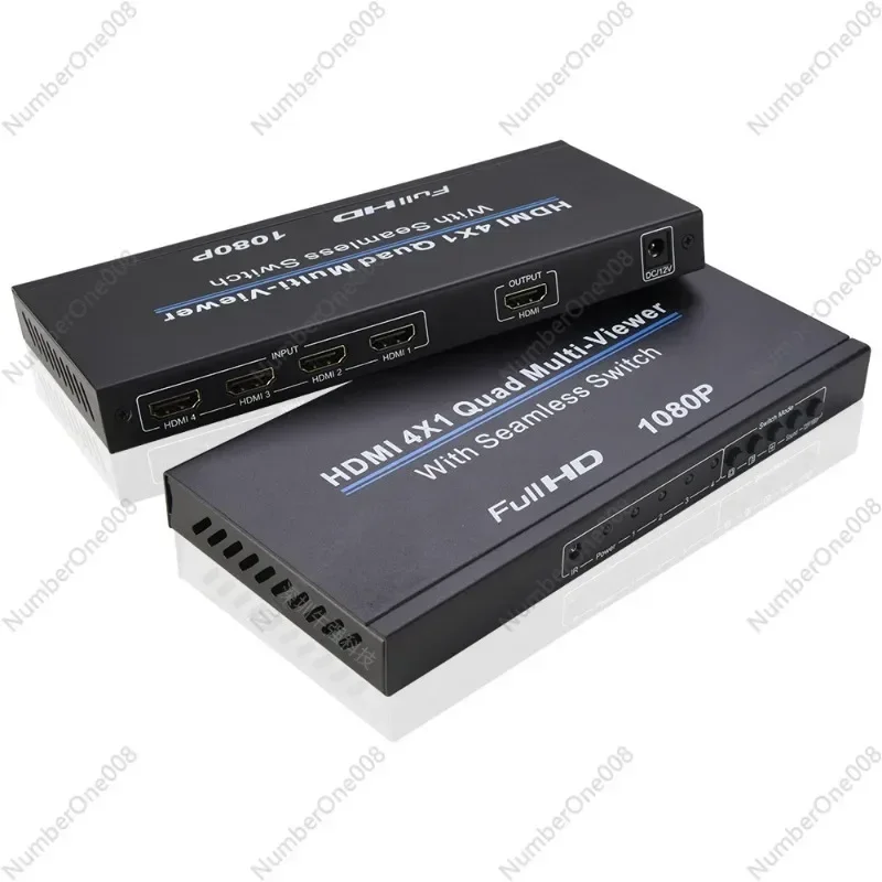 Screen Splitter Four-Input-One-Output Screen Splitter HD 4-Way Multi-Open Distribution Split Screen Display 4x1 Split