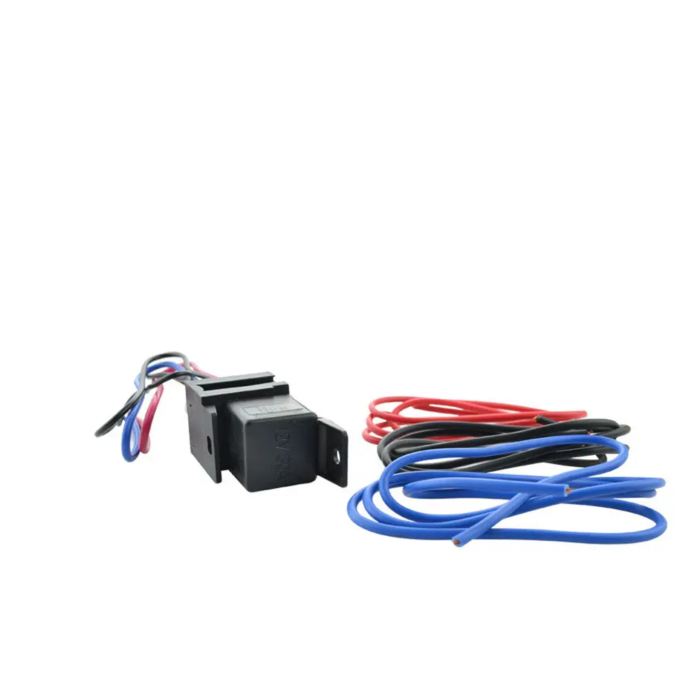 Engine Start Ignition Panel Red LED Toggle Black Cover Pre-Drilled Mounting Holes Relay Racing Car Push Button