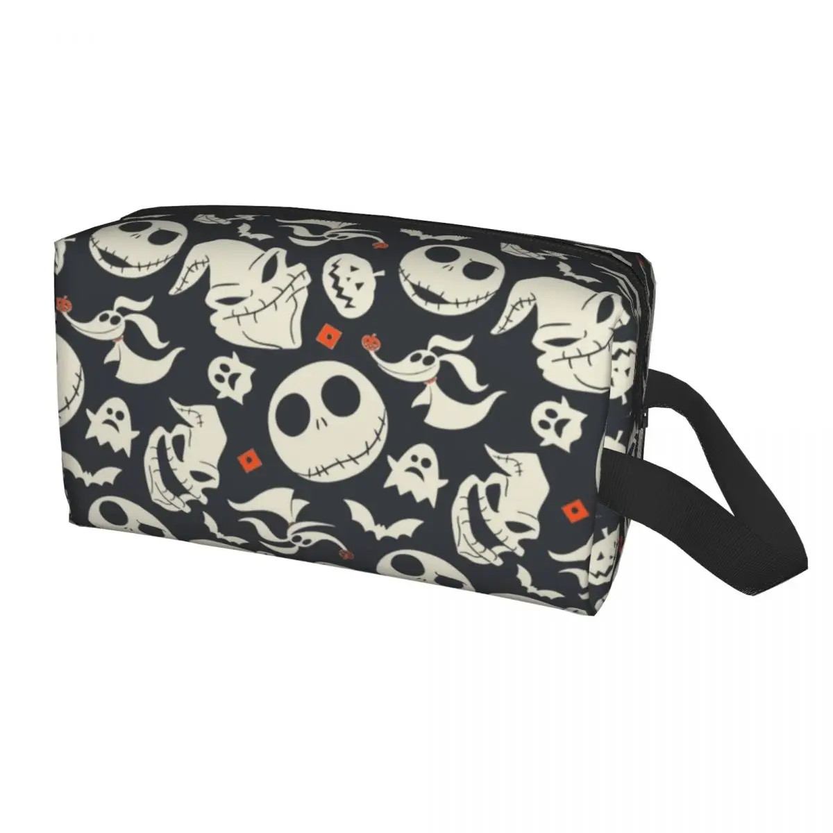 

Custom Travel Jack Skellington Toiletry Bag The Nightmare Before Christmas Cosmetic Makeup Organizer Storage Dopp Kit Case