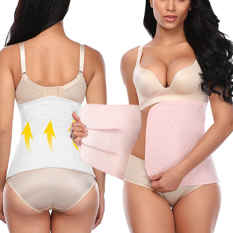 

Послеродовой бандаж для женщин после кесарева сечения, поддерживающий пояс для живота и спины, корректирующее белье с высокой эластичностью, мягкая фajas