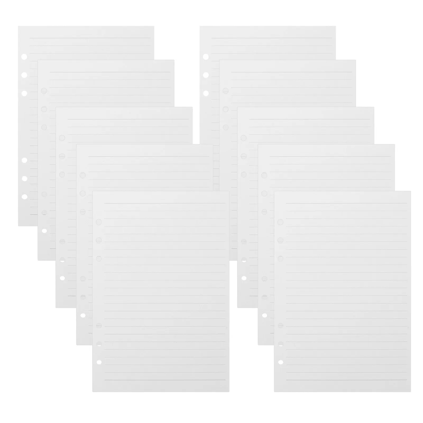 A5 Lined Notebook Refill Paper – 225 Sheets Ruled Loose Leaf for Daily Planner, Binder & Journal