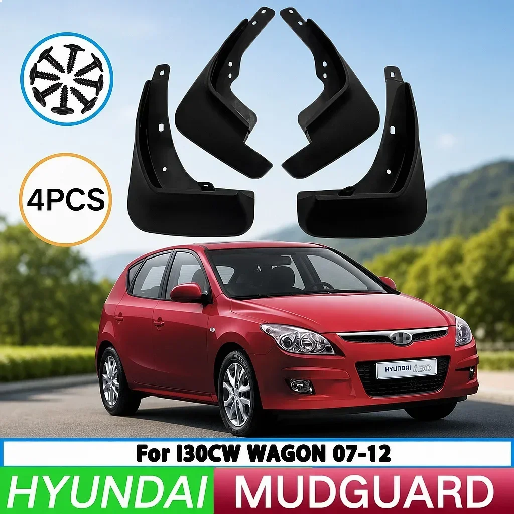 

For Hyundai i30cw Wagon 2007-2012 Mud Flaps Splash Guards Front Rear Wheel Fender 4pcs