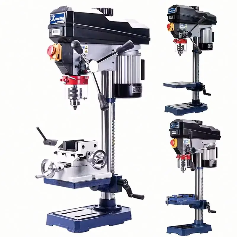 Variable Speed Adjustable Height Precision Drilling Machine for Wood Metal 750W Mini Bench Drill Press with Infinitely