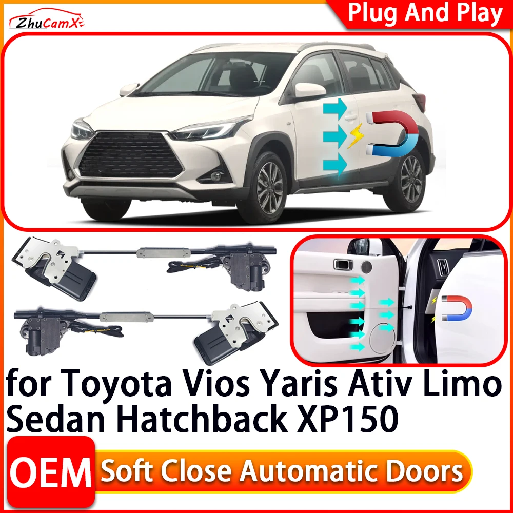 

for Toyota Vios Yaris Ativ Limo Sedan Hatchback XP150 Electric Soft Close Door Closer Power Closing Door Comfort Closing System