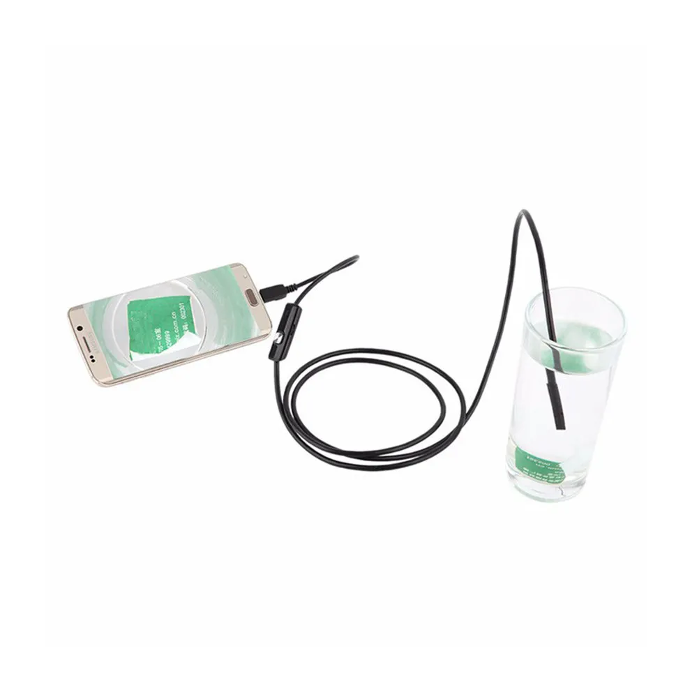 

2М 7мм USB-камера-эндоскоп 2-в-1, водонепроницаемая IP67, 1.3 Мп HD, для телефона и ПК, для осмотра труднодоступных мест