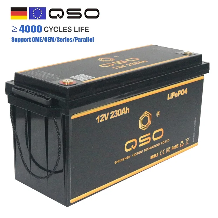 Deep Cycle Battery Lithium 12V 200Ah Solar Battery Pack Lifopo4 24V 100Ah 220Ah 230Ah 250Ah 300Ah 12V Lifepo4 Akku Uk Eu Stock