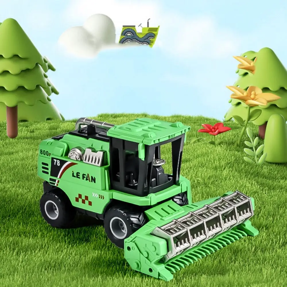 

Harvester Simulation Farm Harvester Toy Crane Dump Truck Kids Farmer Cart Toy Tractor Toy Manual Skills