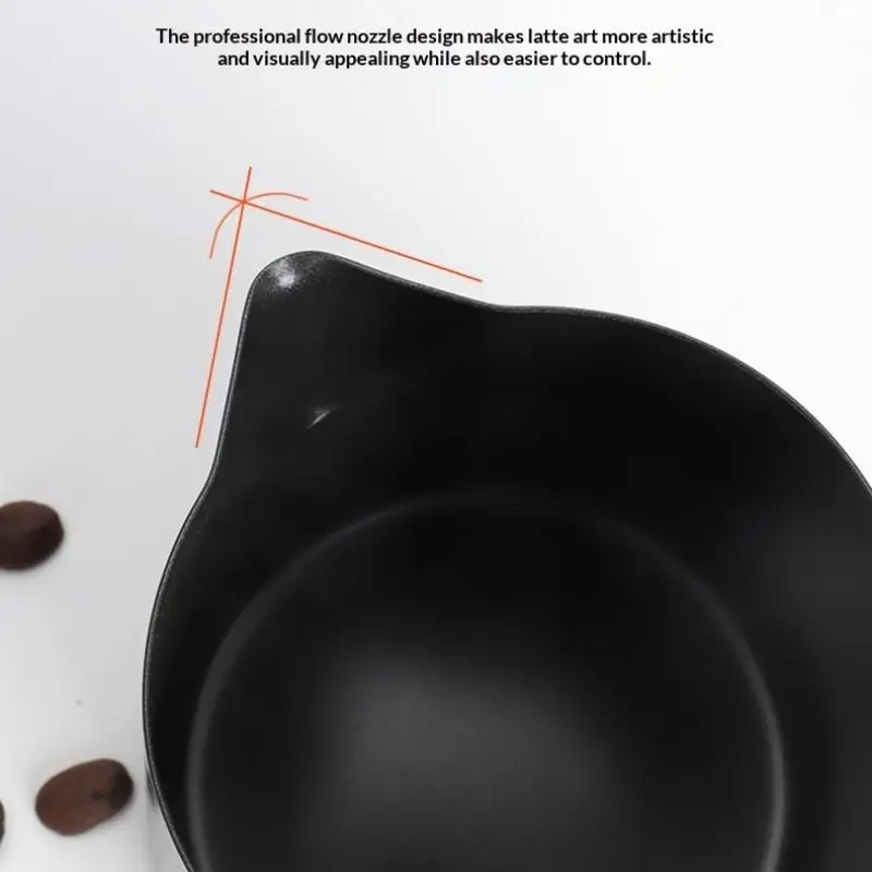 350/600ML Coffee Milk Frothing Pitcher Jug Stainless Steel Precise Scale High Quality Latte Barista Professional Coffee Utensil view 4