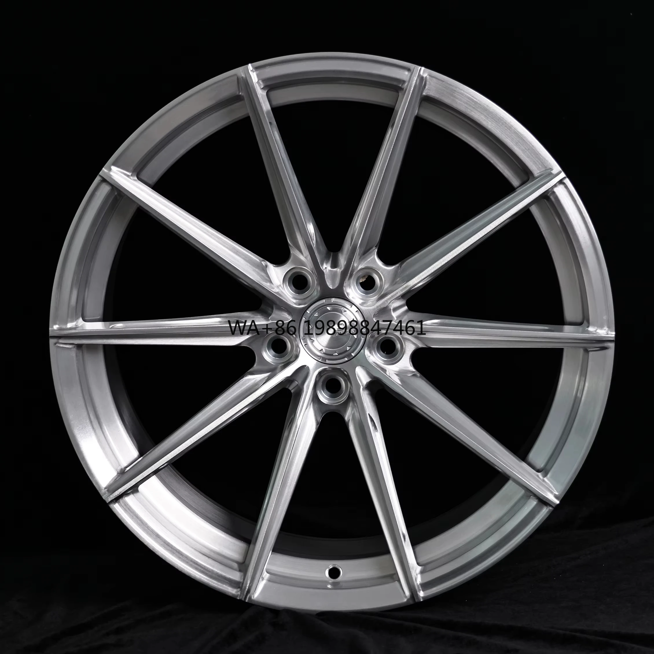 

HTOR Polished Silver Forged Multi-Spoke Car Rims 18/19/20 Concave Wheels 20mm-40mm ET 100mm PCD Perfect Fit Passenger Cars
