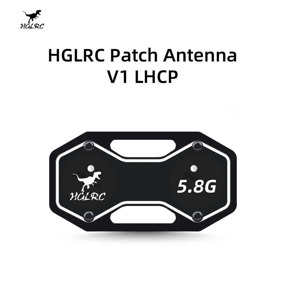HGLRC V1 5.8G Patch Antenna, Left Hand Circular Polarized Directional FPV Receiver Antenna ≥9dBi Gain SMA Male