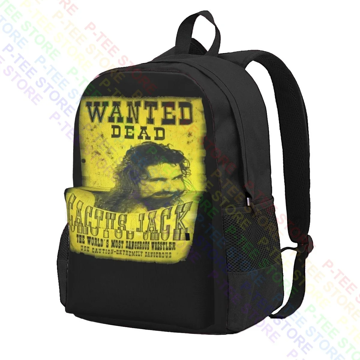 Hardcore Wrestler Cactus Jack Pro Wrestling Large Capacity Backpack Vintage Schoolbag Sports Bag Outdoor Running