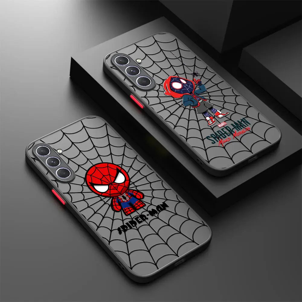 

Web Marvel Spider-Man Case For Samsung A30 A50 A70 A20S A7 2018 Funda For Galaxy S24 S23 Ultra A13 A14 A33 A51 A52 A53 A72 Cover