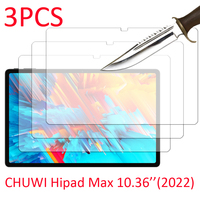3PCS for CHUWI Hipad max 10.36 2022 Tempered Glass screen protector 3 packs protective tablet film HD Antiscratch
