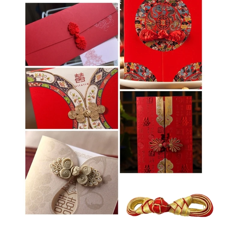 Botones chinos huecos con forma Pipa, accesorios costura decorativos para ropa china