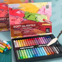 12/25/38/50 Colors Soft Oil Pastels For Kids Artists Art Drawing Blending Non-Toxic Heavy Color Crayons Painting Sticks Full Set