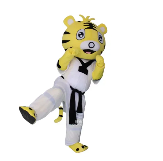 

New Adult Halloween Christmas Cute Yellow Tiger Mascotte Fancy Dress Cartoon Mascot Costume Plush Fancy Dress Mascot Costume