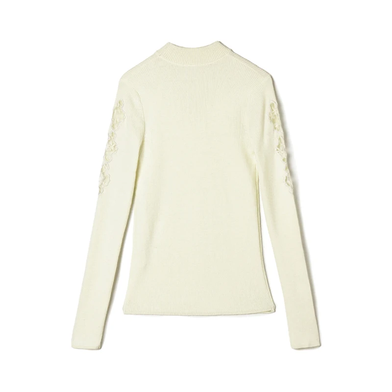 Suéter de Manga Larga para Mujer, Invierno, Alta Elasticidad, Ajuste Deado, Estilo Hoado, Serie GMS, Outlet, Capa Base Mo...